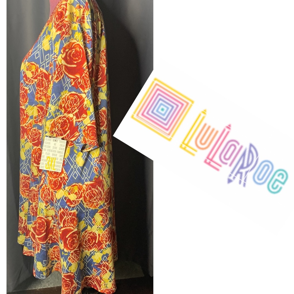 ❤️💛LULAROE PERFECT T- PURPLE GOLD GREEN 3XL💛